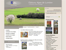 Tablet Screenshot of editions-alpes-de-lumiere.org